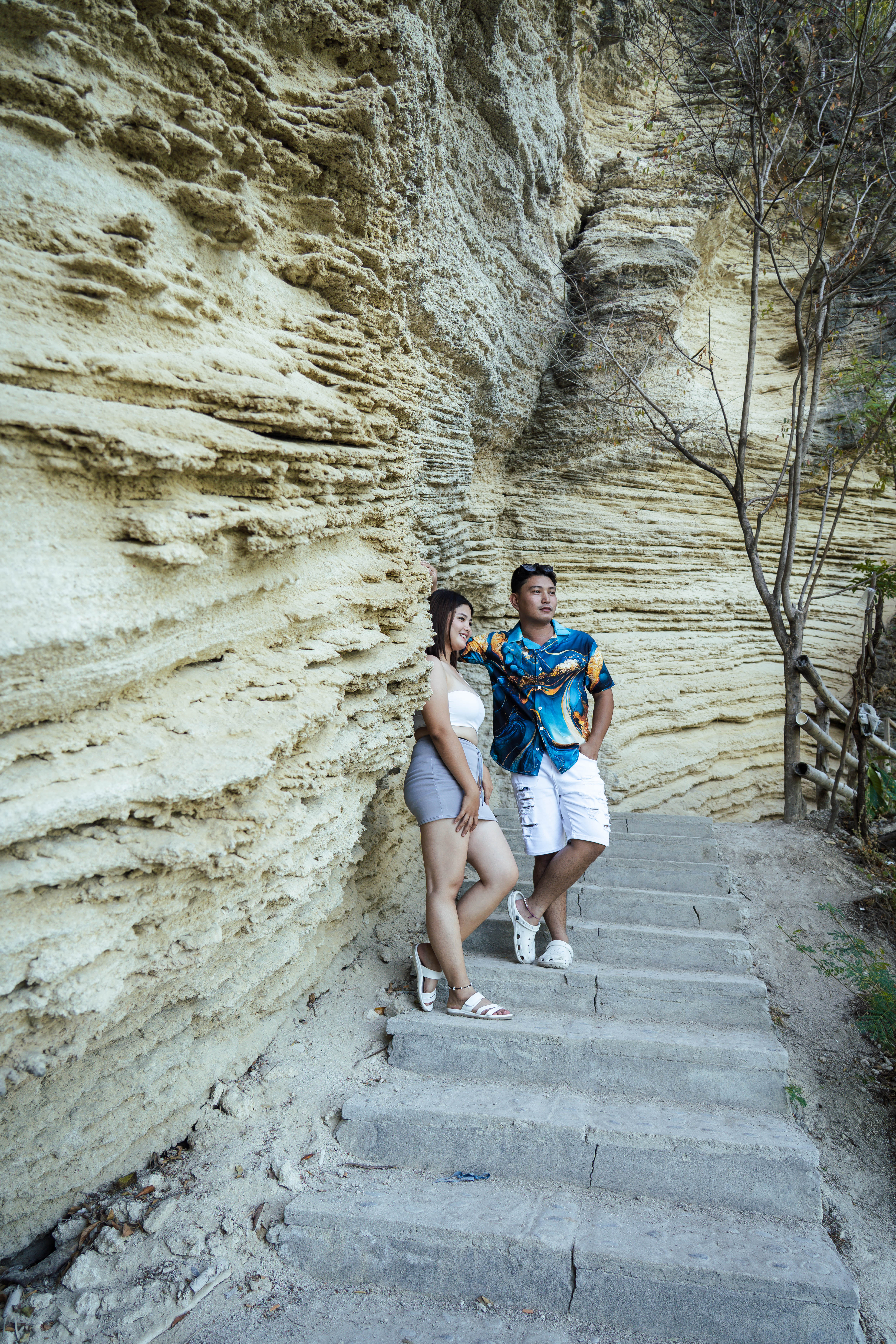 Scenic rock formations at Brizamar Beach Resort